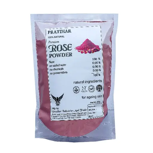 Pratihar Rose Powder For Skin , Face And Eating(200gm)